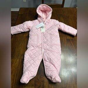 Ralph Lauren Infant Baby Girl Snowsuit Size 6 Months NWT Pink